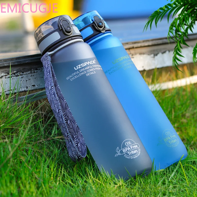 Бутылки для воды BPA Free Велоспорт Путешествия UZSPACE 1L спортивные бутылки с водой