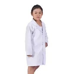 Новый 1 шт. детский медсестер доктор белый лабораторный халат Униформа с топом костюм для выступления медицинский IR-ing