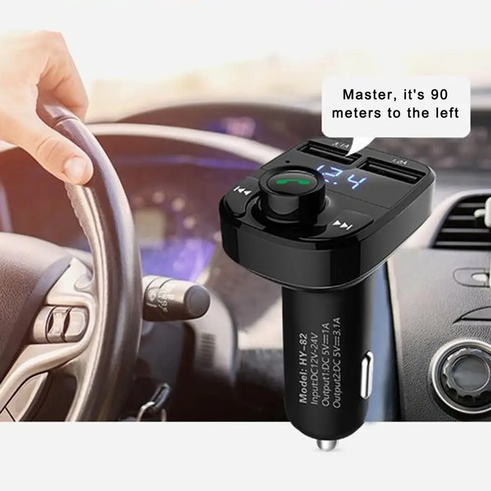 Беспроводной Bluetooth hands-free комплект fm-передатчик MP3-плеер для автомобиля lcd USB зарядное устройство FM модулятор автомобильные аксессуары