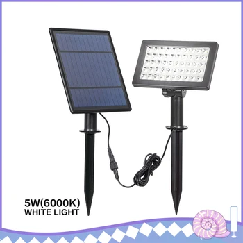 

Waterproof IP65 50LEDs Solar Spotlights Floodlights Outdoor Landscape Solar Lamps Angle Adjustable for Garden Tree Patio Deck