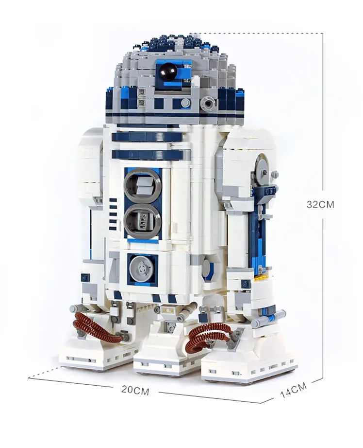 

05043 Star Series R2-D2 Robots wars Compatible with Iegoset 10225 Assembly Building Block Toys Bricks Children's gifts