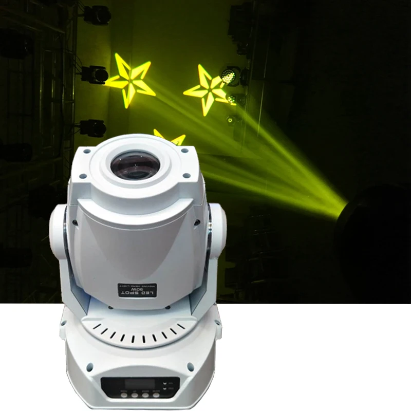 White cover 90w LED Gobo moving head light 7 colors+8 gobos Led Spot dj