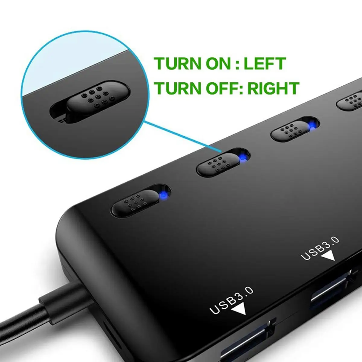 USB 3,0 концентратор Мульти USB разветвитель 3 USB3.0 порт с микро зарядкой для MacBook Surface Pro 6 PC Компьютерные аксессуары usb-хаб