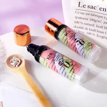 

One Step Correct Rainbow Tricolor Makeup Base Isolation Makeup Brighten Face Cream Pre-milk Base Invisible Pore Concealer G2U6