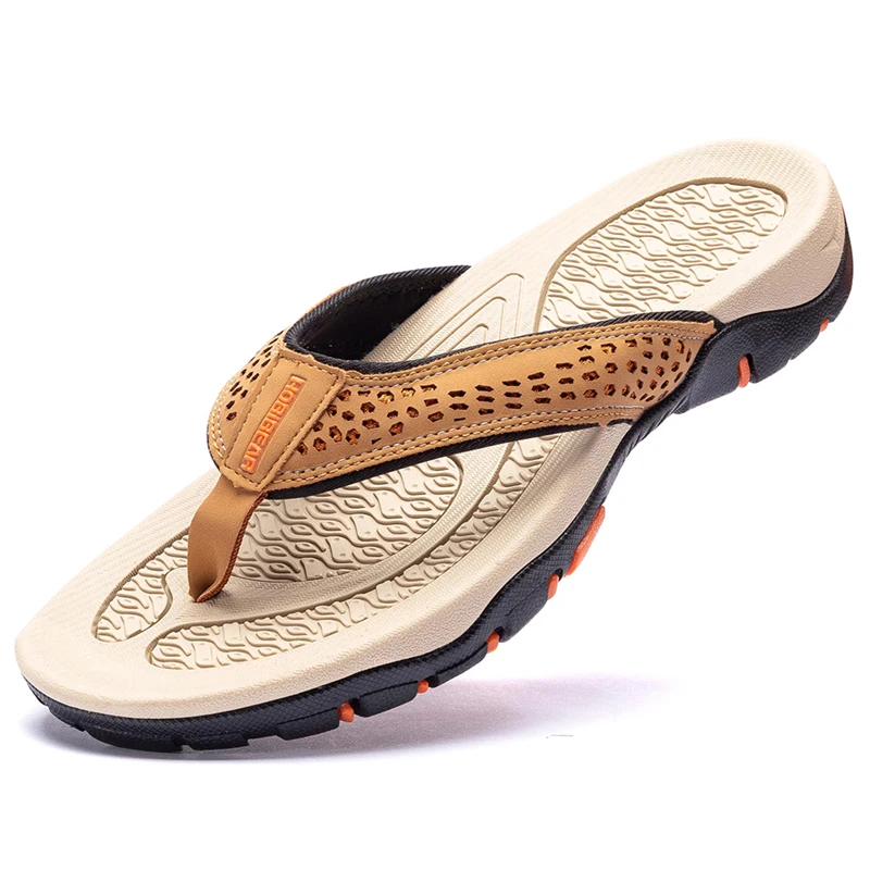 Flip Flops Summer Slippers Summer Sandals Beach Shoes Summer Outdoor Men Slippers PU Leather Flip Flops Beach Chanclas Hombre Playa Tong Homme Infradito Uomo Big Size 48 49 50 51 52