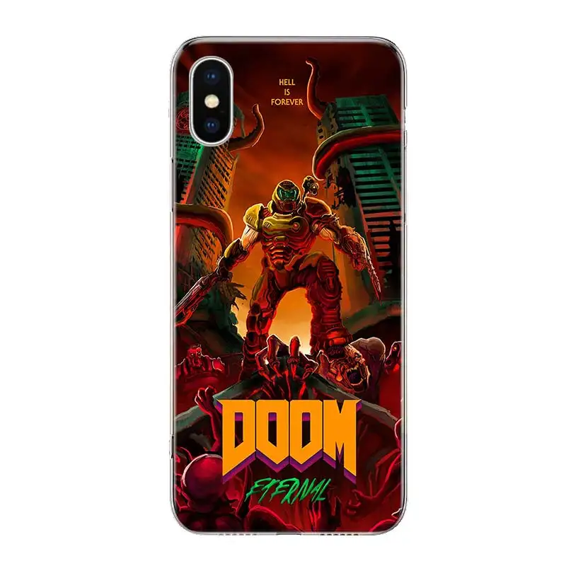 HOT GAME DOOM ETERNAL Phone Case For Apple Iphone 13 Pro Max 11 12 Mini SE 2020 X XS XR 8 7 Plus 6 6S 5 5S Cover Shell Coque