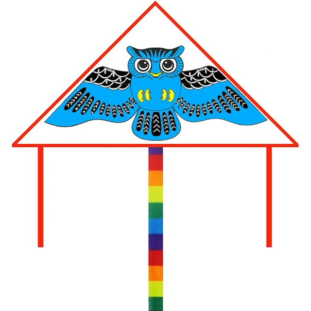 DIY Graffiti Kite Blank Triangle Kite Nylon Outdoor Kites Can Be Painted Flying Toys For Children Kids With 30m Lines 3