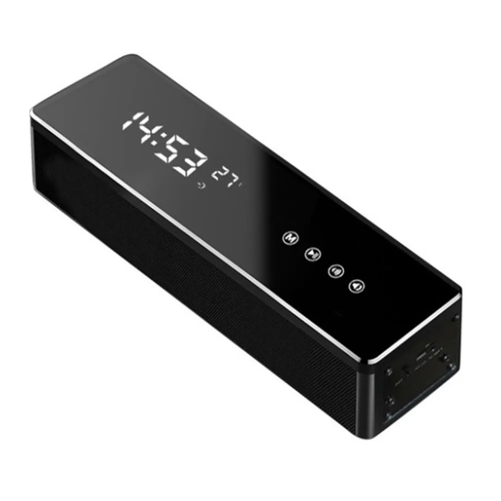

Portable Bluetooth Speaker Column Soundbar Subwoofer Home Music Center Clock Boombox Wireless Speaker Woofer Bluetooth Sound