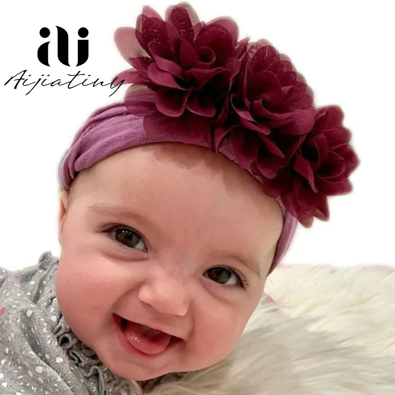 Tomaat doorboren Opera Baby Meisje Hoofdbanden Grote Bloemen Elastische Haarbanden Head Wrap Baby  Haaraccessoires 3D Bloem Kids Peuter Boog Haarband|Accessoires| - AliExpress