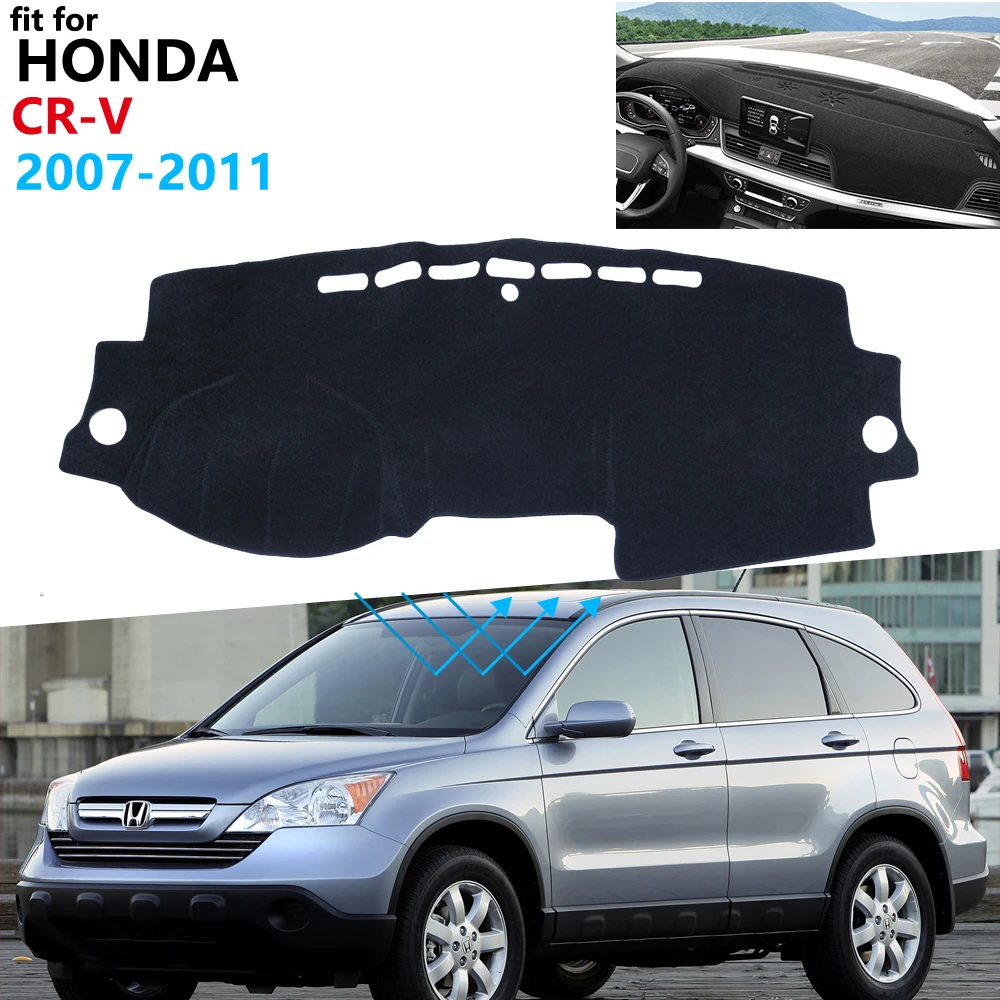 Крышка приборной панели защитная накладка для Honda CR-V RE1 ~ RE5 RE7 2007 2008 2009 2010 2011