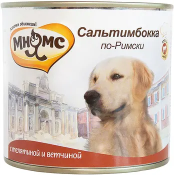 

MNYAMS MNYAMS Saltimbocca and Latin for dogs with beef and ham 600g