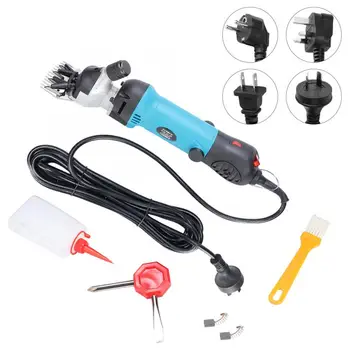 

New Grooming Scissors Set Portable Electric Sheep Clipper Wool Shearing Shears with Speed Adjustment Straight Curved Tools