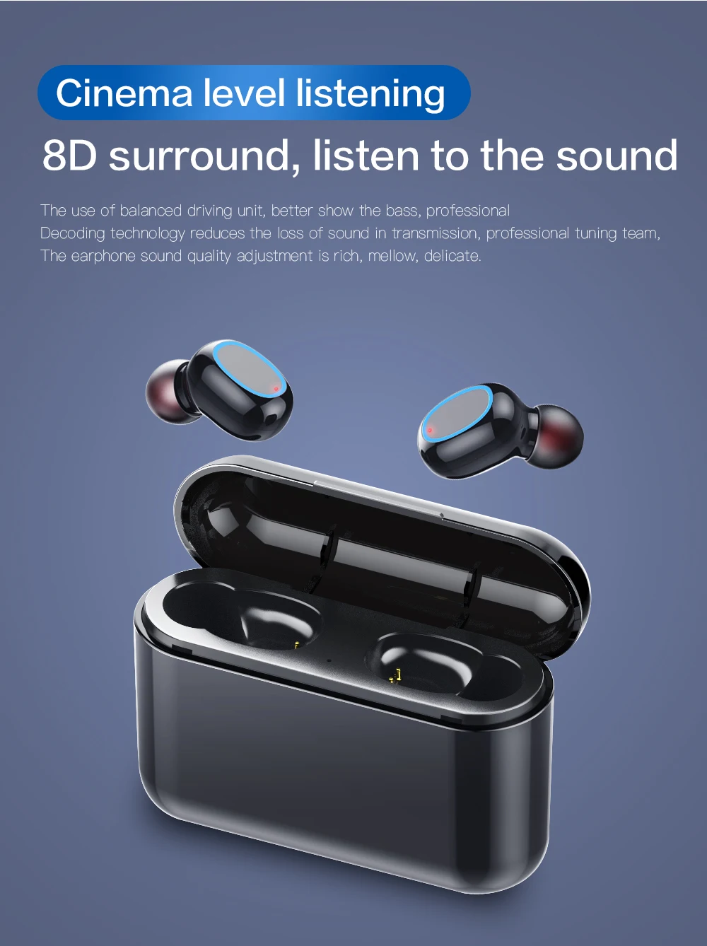 Nennbo A2 TWS Bluetooth 5,0 наушники стерео Беспроводные спортивные наушники Музыка сенсорный наушники с микрофоном для iPhone Xiaomi телефон