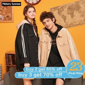 

Metersbonwe 2020 New Spring Fashion Couple Jackets Men Female Tooling Jackets Casual Lady Coat Handsome Oversize Outwear