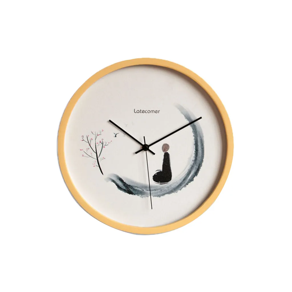 All New Watch Clock Wall Mute Wooden Home Decoration Living Room Study Bedroom Elegant Style