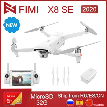 FIMI-Dron X8 SE con cámara 4K, 8KM FPV, 3 ejes, cardán con cámara, GPS, 35 minutos de tiempo de vuelo, RC, Quadcopter RTF, versión 2020