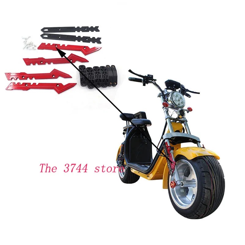 

Передний амортизатор, защитная пластина, защитный лист с задним Тормозным Диском 168 мм для Citycoco, аксессуары для электрического скутера