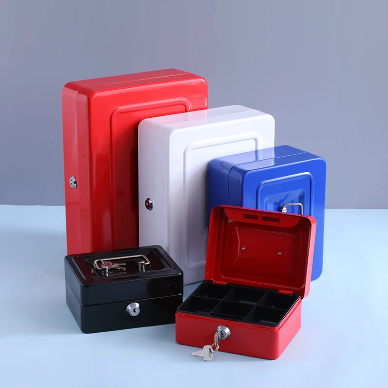 

Storage box money box with key money box metal safe jewelry box locker secret storage box money bank coin box safe box money