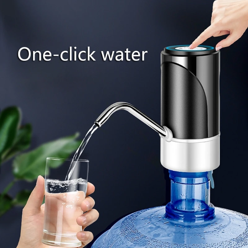 Water Bottle Pump USB Charging Automatic Drinking Water Pump Portable Electric Water Dispenser Water Bottle for Universal Gallon Bottle Style 1 