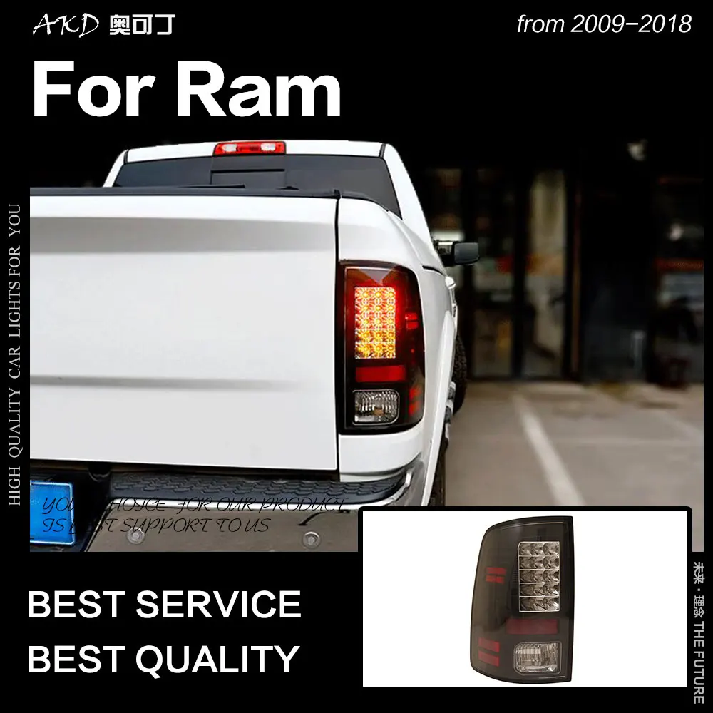 AKD автомобильный Стайлинг для Dodge Ram задние фонари 2009- Ram1500 Ram2500 светодиодный задний фонарь светодиодный дневные ходовые огни тормоз Обратный Авто аксессуары