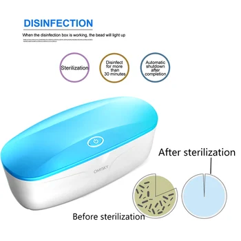 

UV Sterilizer Box Manicure Instruments Disinfection LED Nail Art Tools Storage Nail Tweezers Disinfector Box for Comestic