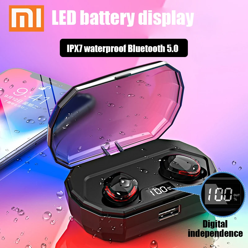 

Xiaomi Bluetooth Earphone 3D Stereo Wireless Headset Waterproof Earplugs with Dual Microphone Noise Reduction Gaming Headset