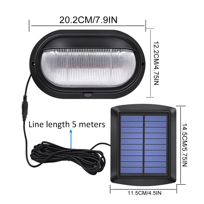 

10 LEDS Solar Lamp Super Bright PIR Motion Sensor Outdoor Waterproof Solar Powered Light For Garden Wall Garage Yard Separable