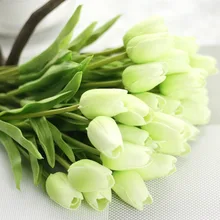 10 шт. мини тюльпан искусственный цветок настоящий на ощупь искусственный букет Искусственный цветок для свадебного украшения цветы домашний садовый декор