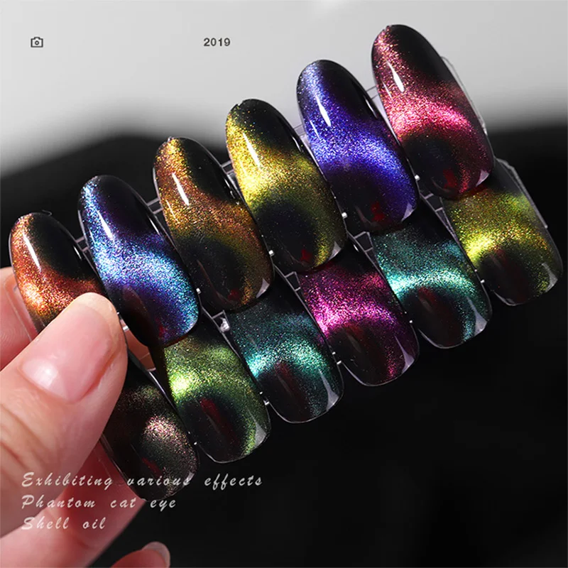 5D Cat Eye Magnet Nail Gel Polish 8Ml Magnetic Shining Gel Laser Soak Off Nail Art Gel Lacquer Soak Off Dust Nail Art Decoration