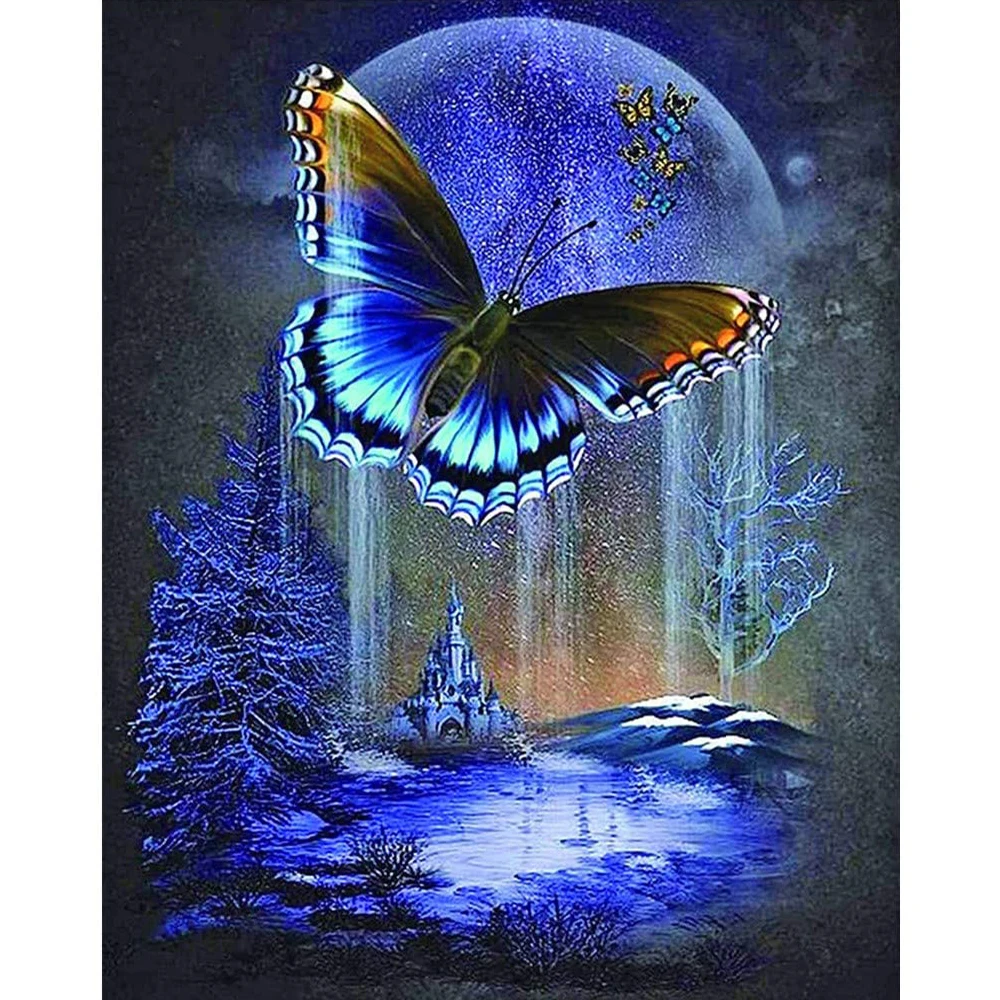 animal-butterfly-printed-fabric-14ct-cross-stitch-embroidery-full-kit