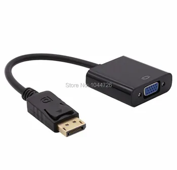 

DP to VGA Adapter DisplayPort to VGA Converter DP Cables Adapter Male to Female 1080P for HDTV Monitor MacBook Projector