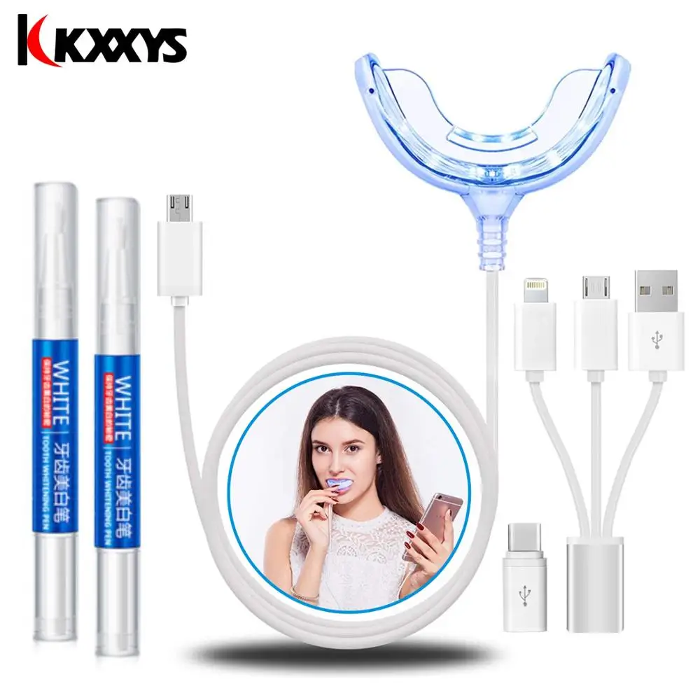 sistema de blanqueado dental portatil blanqueador dental inteligente con luz led azul fria dispositivo blanqueador de dientes con 2 kit de gel