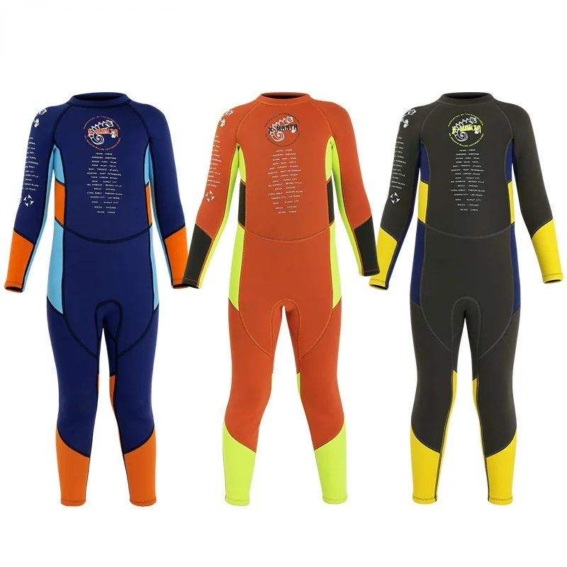 Купить Kids Wetsuit 2.5mm Neoprene Thermal Swimsuit Youth Boy's Girl's One Piece Wet Suits for Scuba Diving Full  Спорт и | Комбинезоны (1005003593363680)