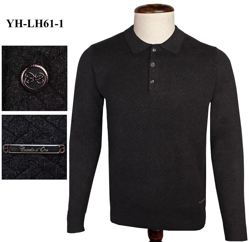Billionaire свитер мужской зима бизнес качество Эластичность Кнопка Мода Англия большой размер M-4XL