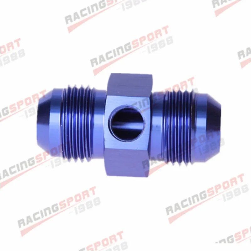 6AN AN6 To AN-6 с 1/8 &quotNPT топливный манометр синий адаптер | Автомобили и мотоциклы
