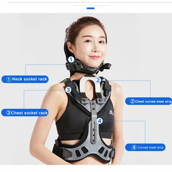 

Medical Cervical Support Curved Steel Bar Support Design Stretch Correction Therapy Adjustable Fixed Cervical Support