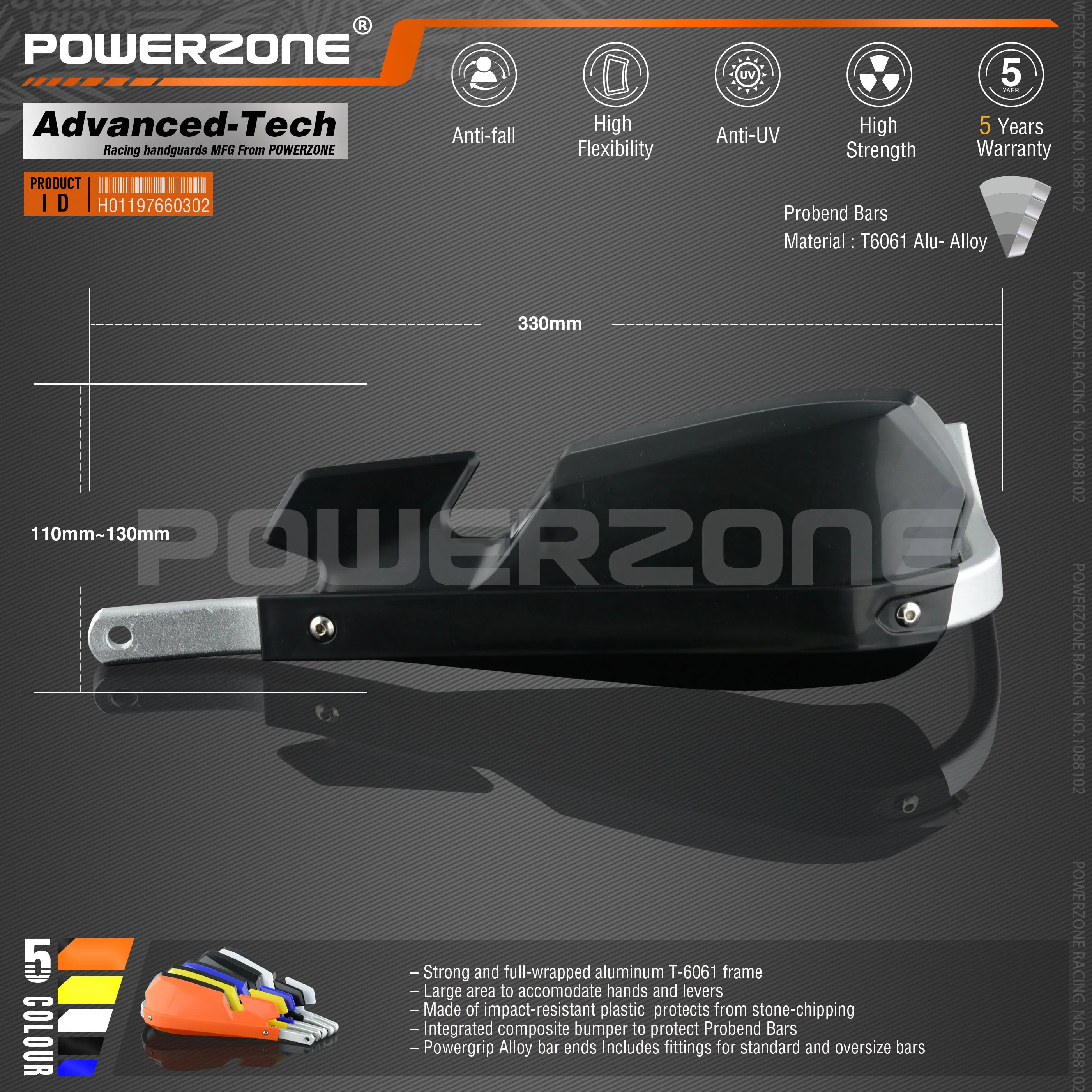 Powerzone PZ-Motect рукавицы для Honda KTM ADV EXC EnduroHusqvarna TE CRF WRF DRZ KLX Мотоцикл Байк ATV руль