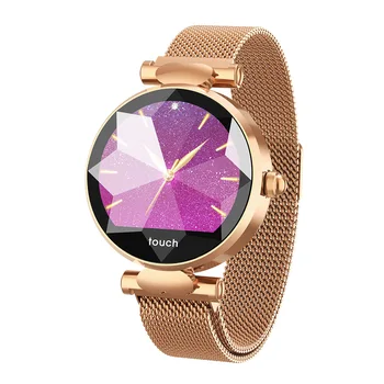 

Lady Smart Watch Physiological Cycle Heart Rate Blood Pressure Monitor Calories Burned Smart Bracelet Diamond Glass Pedometer