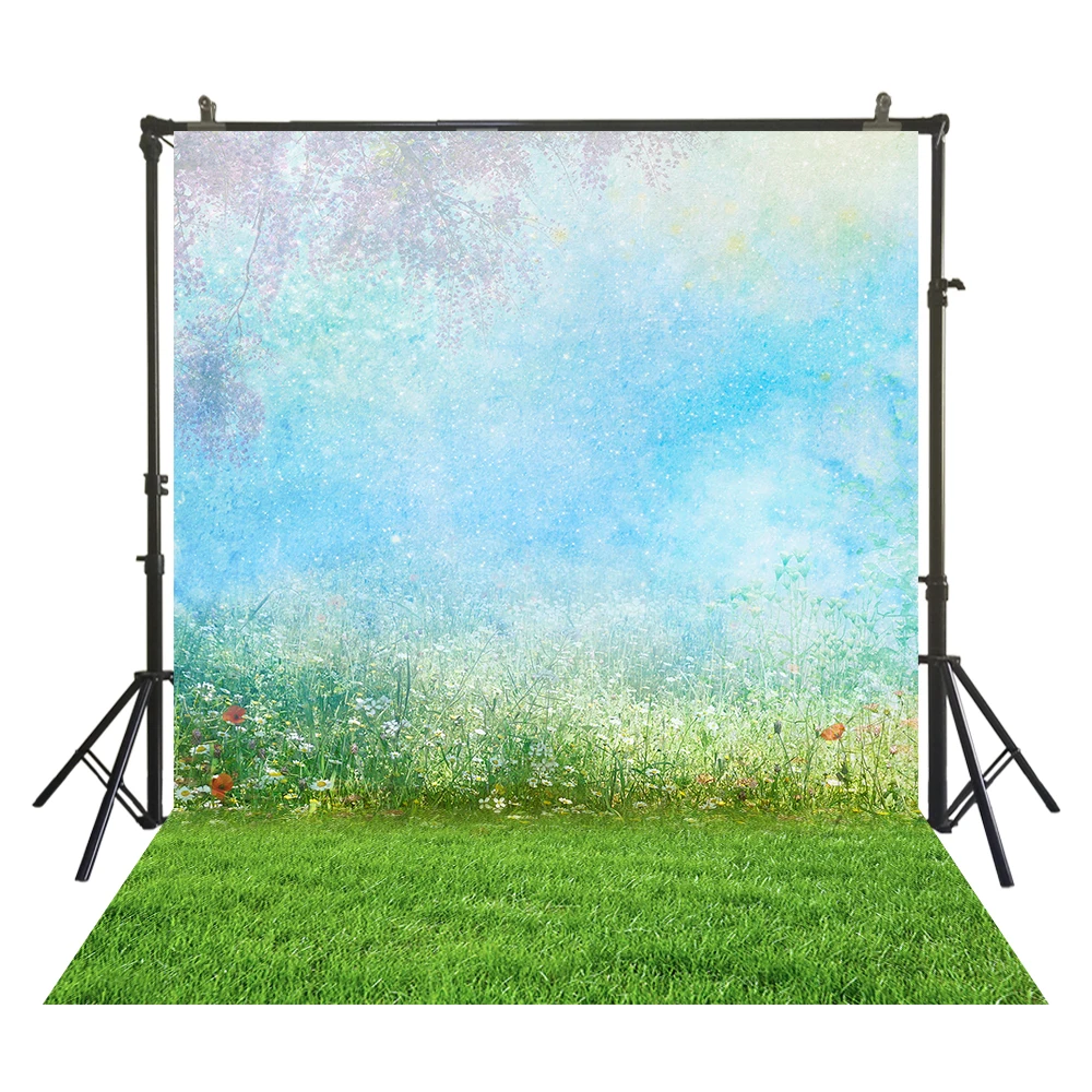 HUAYI Easter Spring Background for Pictures Easter Day Party Decoration Photo Backdrops Children Portrait Shooting Booth Studio Props 10x6ft XT-5339