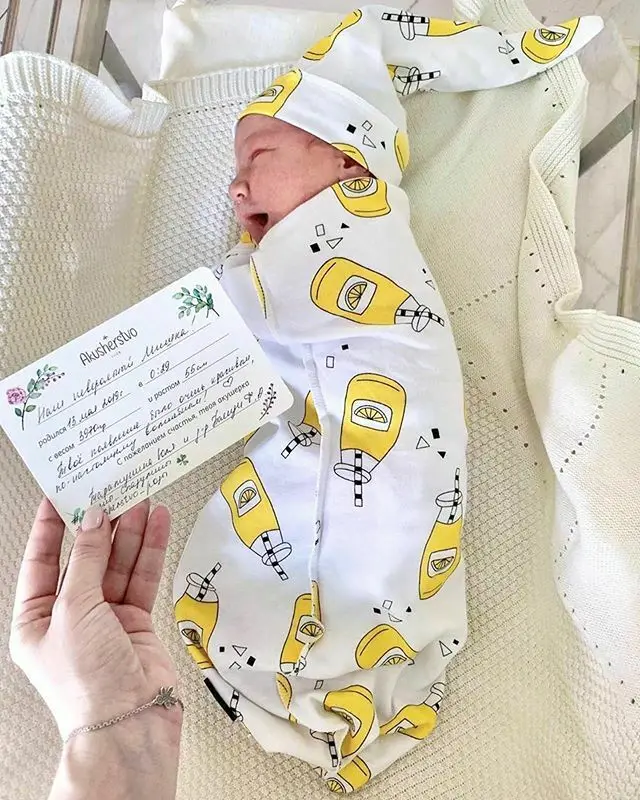 Мягкий хлопковый спальный мешок с рисунком; Пеленальное Одеяло на молнии для новорожденных; спальный мешок для малышей 0-6 месяцев - Цвет: Temon
