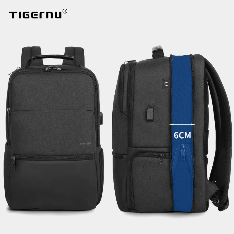 Tigernu Expandable Backpack Men for 15.6-19 Inch Laptop/Computer Backpacks Male Travel Backpack Bags Large Capacity Male Fashion