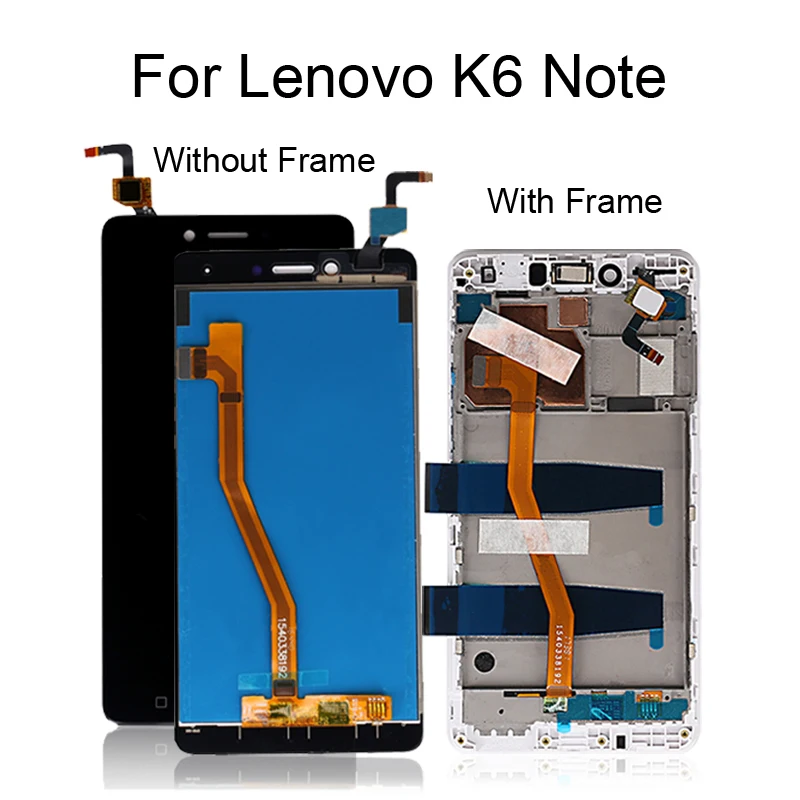 Дисплей для Lenovo K6 Note LCD с кодирующий преобразователь сенсорного экрана в сборе