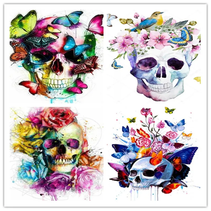 

DIY Diamond Painting Skull Diamond Embroidery Cartoon butterfly Full Cross Stitch Home Decoration Christmas gift