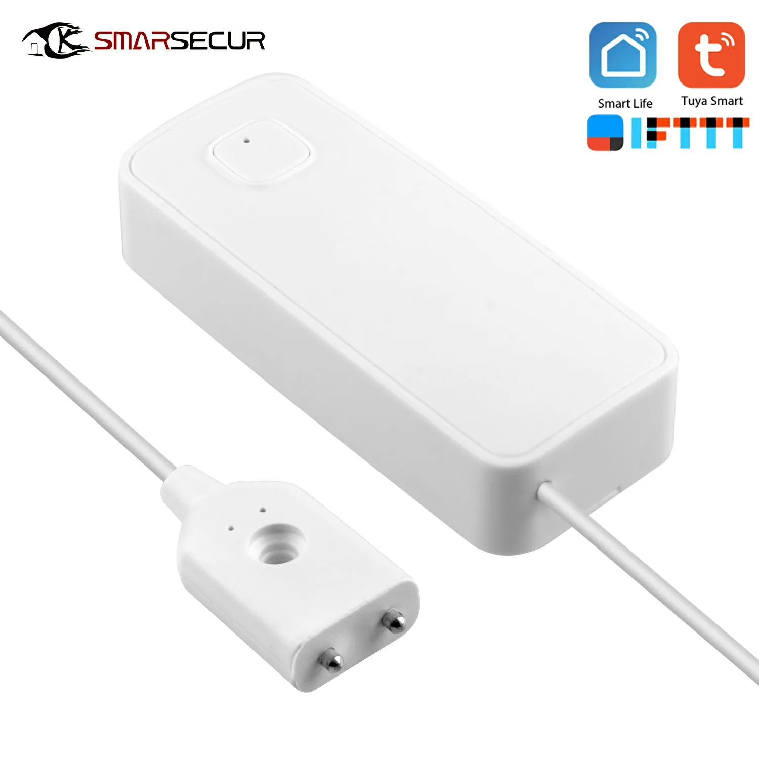 Wireless WIFI Water Sensor For Tuya Smart Life Home Security Alarm Water-Leakage Detector