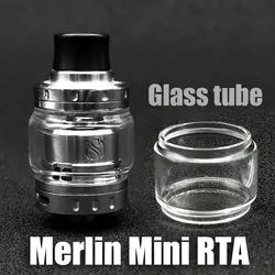 2 шт. оригинальный vapesoon Замена Удлиняющая стеклянная трубка для Merlin Mini RTA 24 мм распылитель испаритель танк