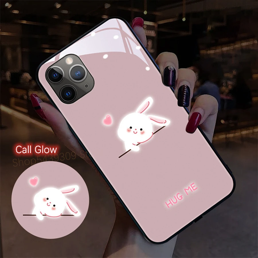 Чехол-накладка для iPhone 11 Pro 8 7 6 6s Plus XS Max XR X SE 2020 со светодиодной подсветкой |
