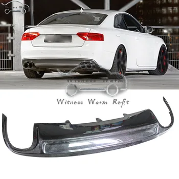 

Carbon Fiber Rear Lip Diffuser Spoiler for Audi A5 S5 style 2009-2011 rear Diffuser Bumper Guard Car Styling