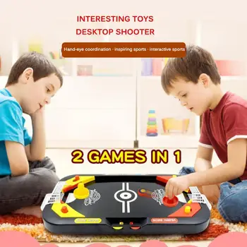 

New Mini Air Hockey Toy Puzzle Mini Board Game Soccer Parent-child Multiplayer Hockey 2 Tabletop 1 in Interactive J0L9