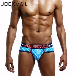 JOCKMAIL 2018 новые хлопковые звезда Сексуальная Брендовое Мужское нижнее белье пенис Для мужчин бикини мужские трусы Гей Нижнее белье слипы