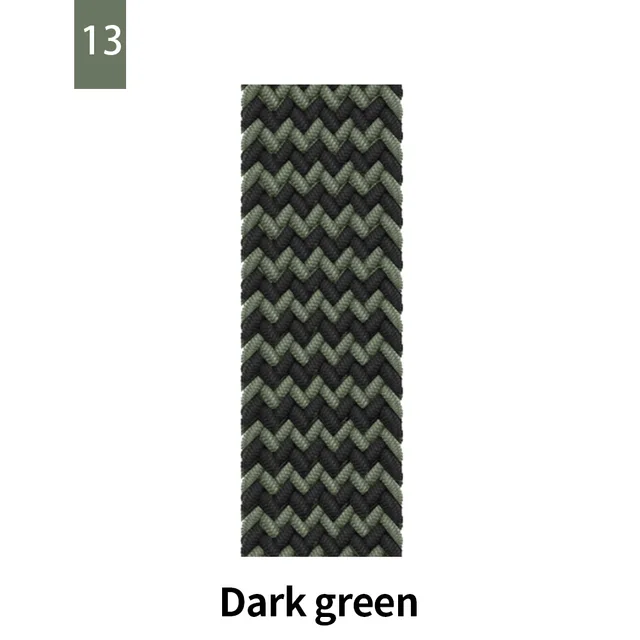Braided Solo Loop For Apple Watch Band Se 76543 40mm 44mm Elastic Bracelet Strap on Smart Series 38mm 42mm 41mm 45mm Accessories 13 dark green